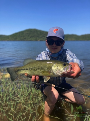 fly fishing topwater black bass lakes of sardinia